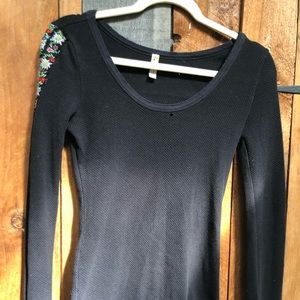 FREE PEOPLE BLACK THERMAL